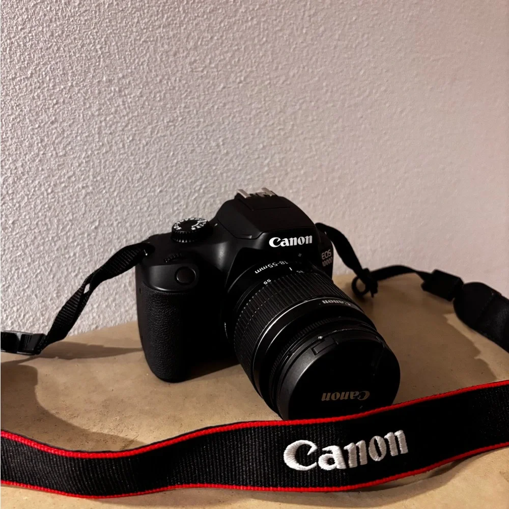 Canon Black DSLR with Red Accents